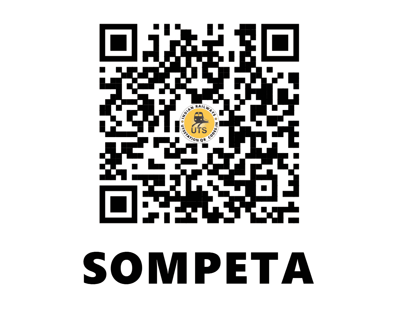 UTS QR Code for SOMPETA - SPT - EO (ANDHRA PRADESH)